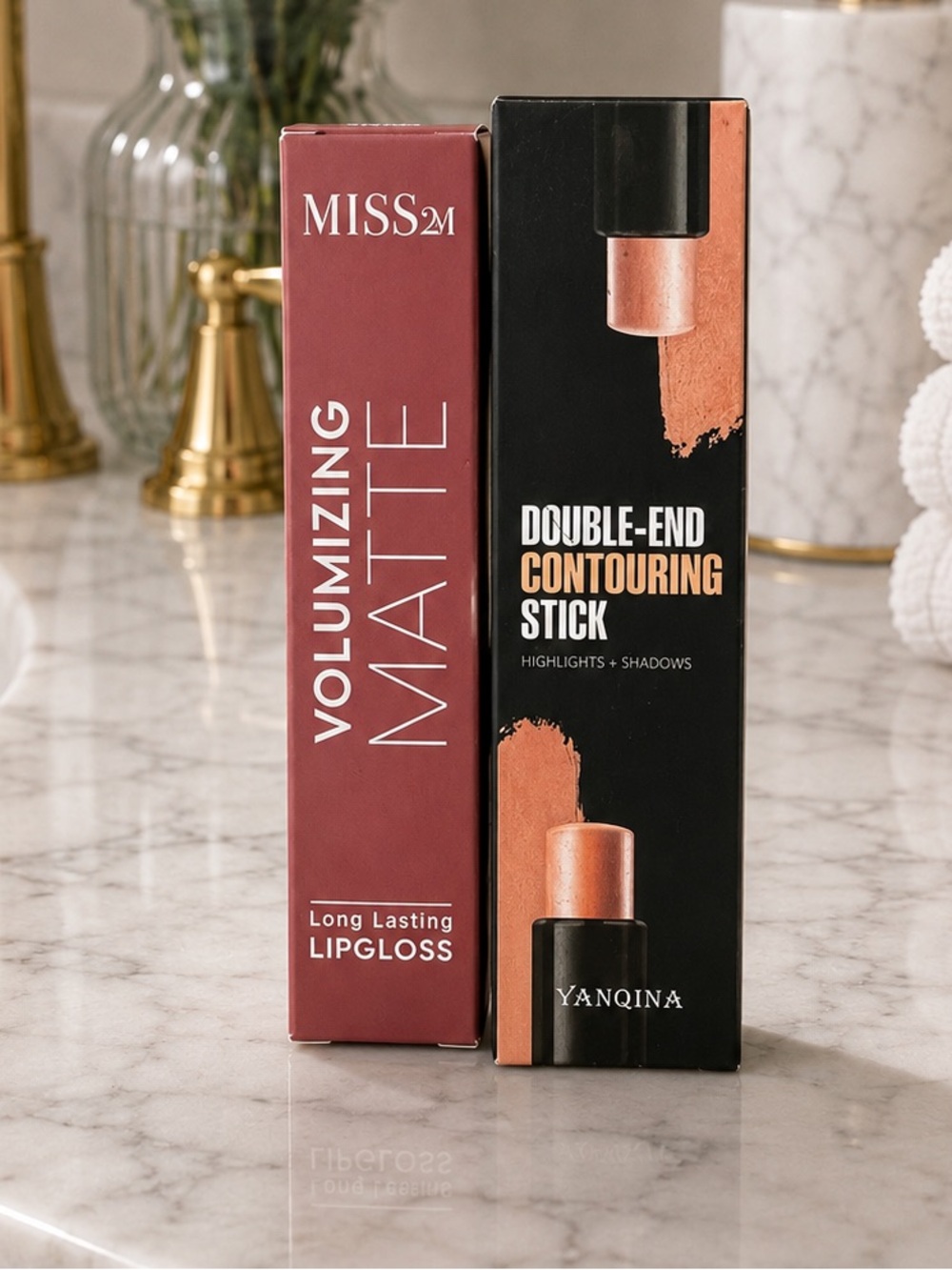 Beauty Bundle One Matte Lip Gloss & Double End Countering Stick
